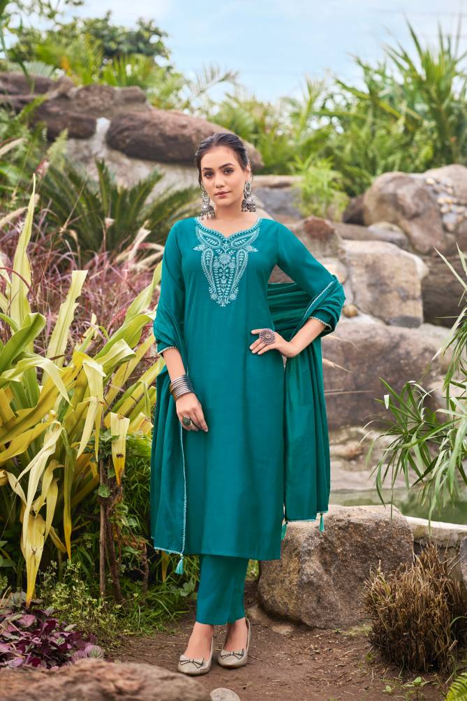 Nargis By Ossm Viscose Designer Kurti With Bottom Dupatta Wholesale Price In Surat
